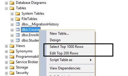 How to Change the Default Value of Select Top Rows SQL Server Management Studio | DiscountASP.NET